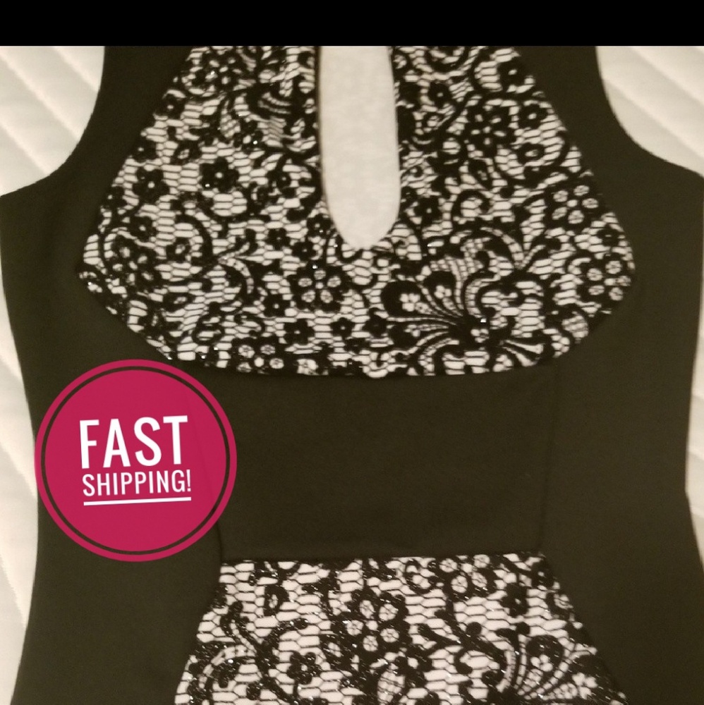Moody floral dress / bodycon
